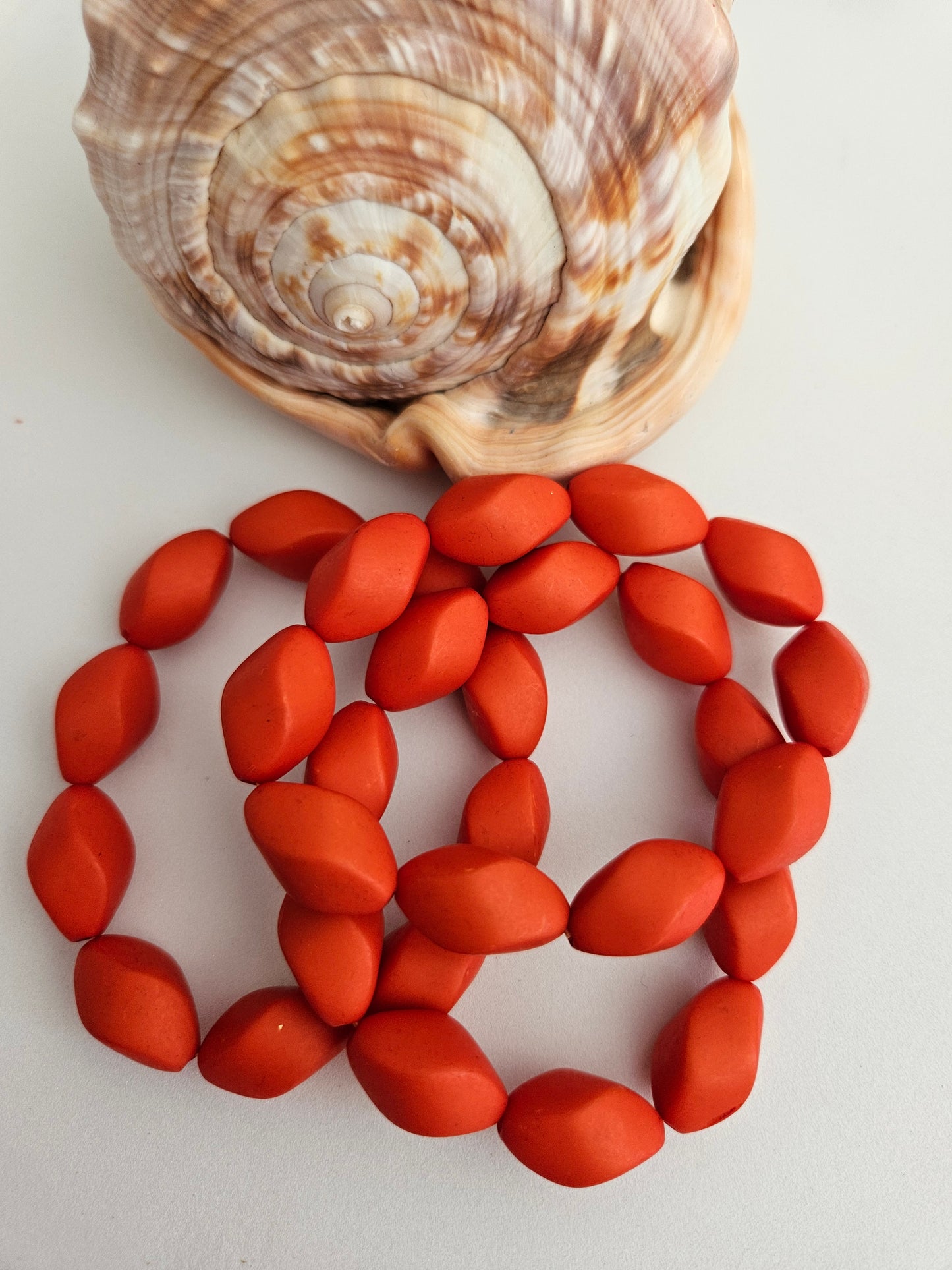ISAURE | Bracelets acryliques or et orange