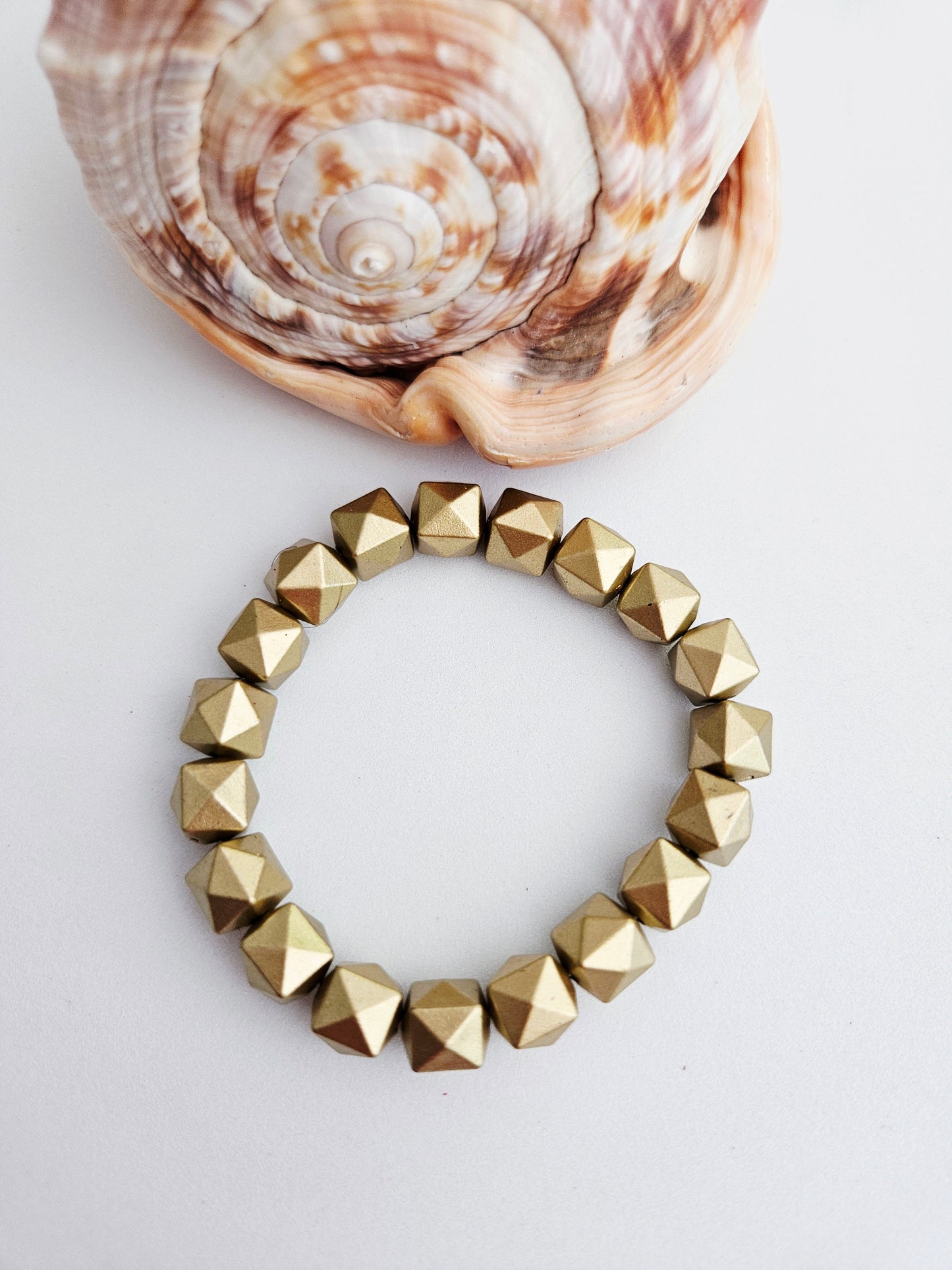 ISAURE | Bracelets acryliques or et orange