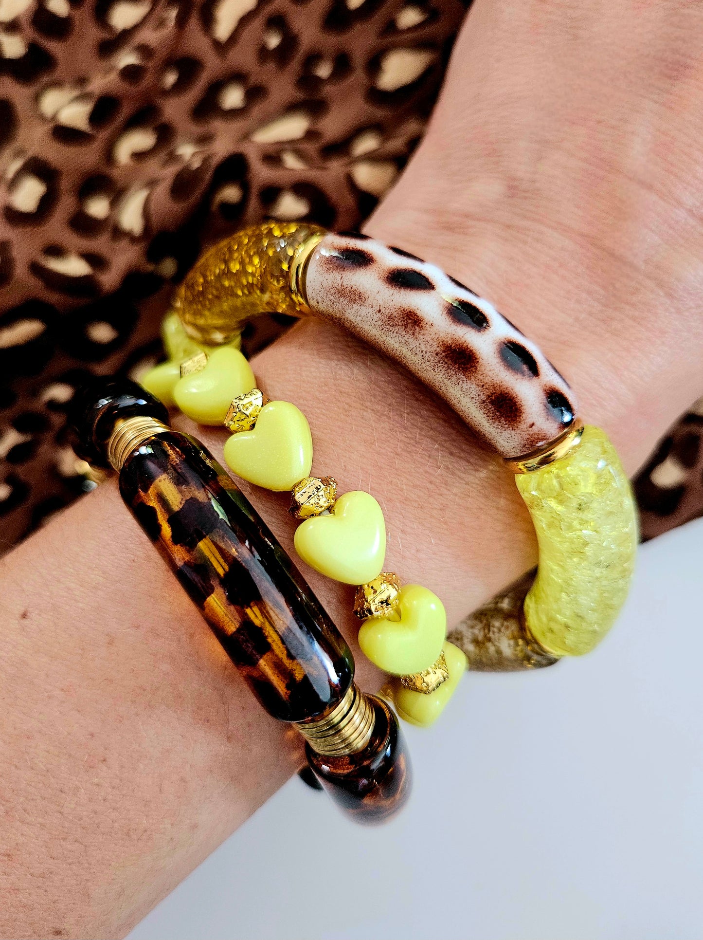LOLA Trio | Léopard Jaune doré