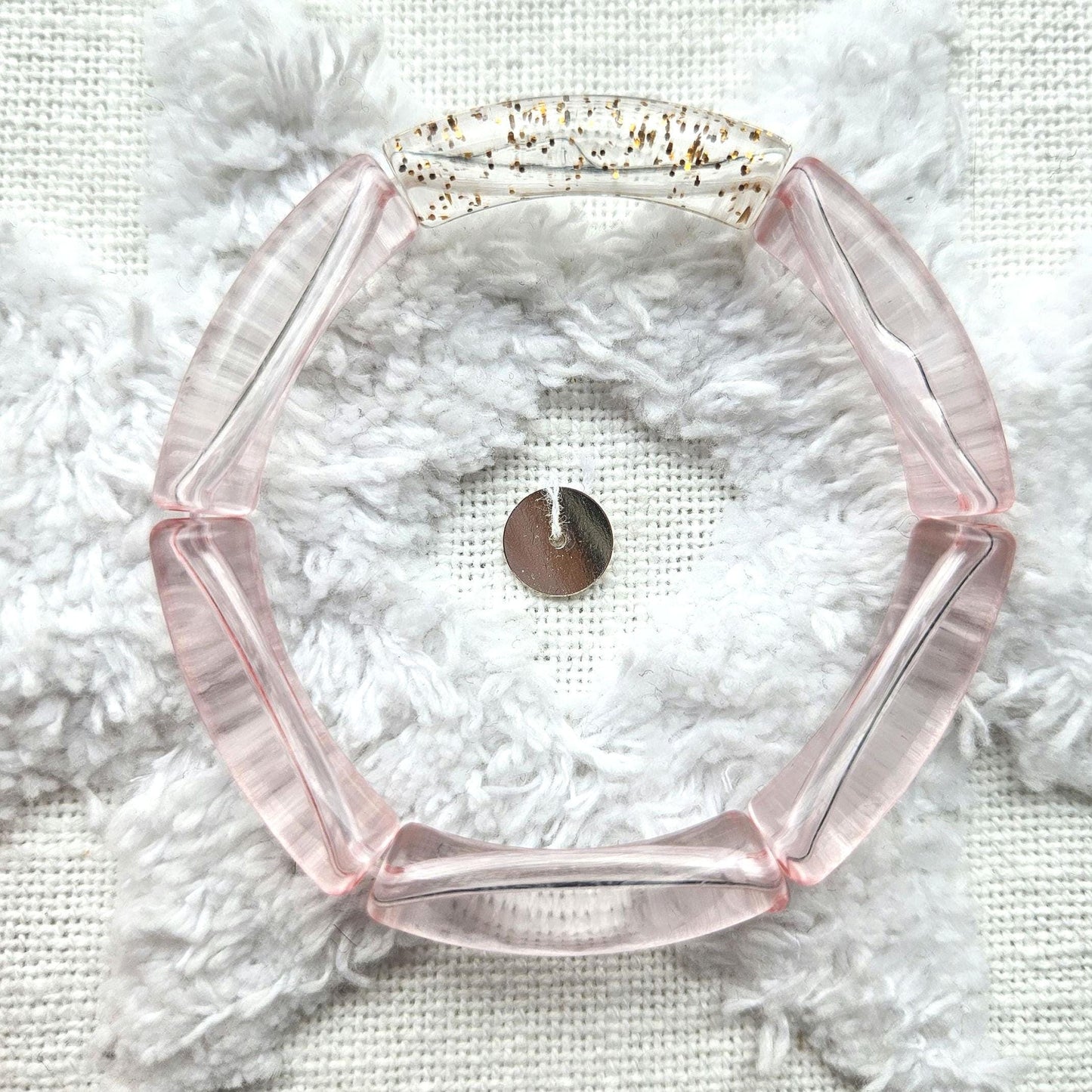 ANNA | Jonc tube rose néon