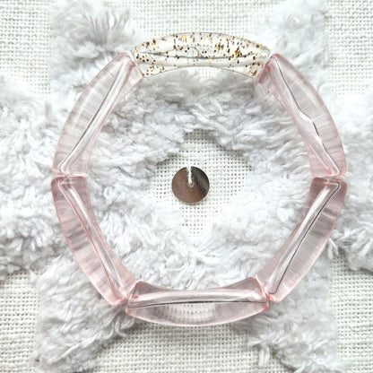 ANNA | Jonc tube rose néon