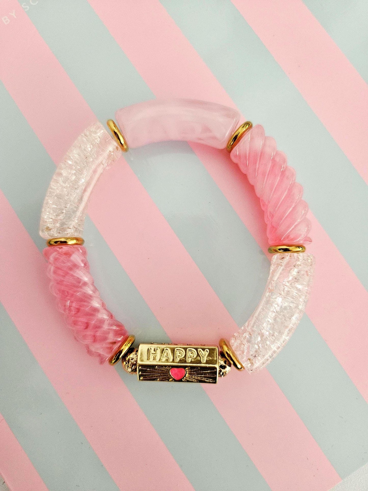 BAHIA | Bracelets jonc bleu et rose
