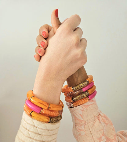 ANNA| MAXI Glow orange et rose