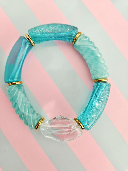 BAHIA | Bracelets jonc bleu et rose