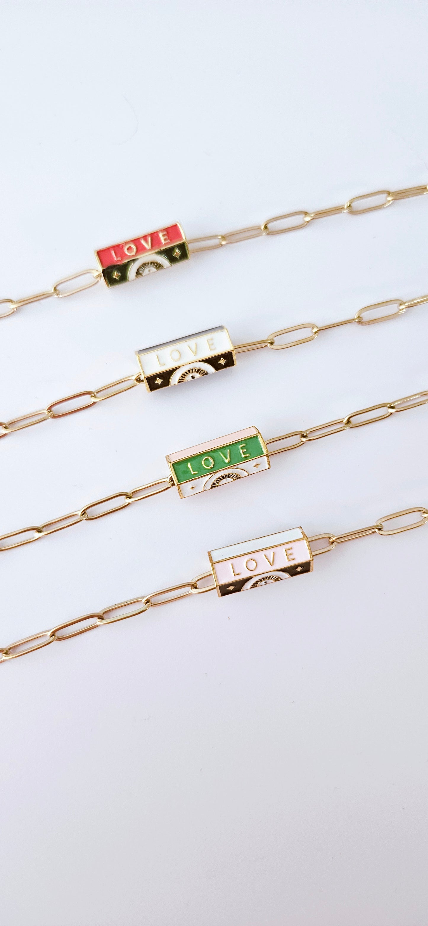 LENA | Collier acier LOVE 💚