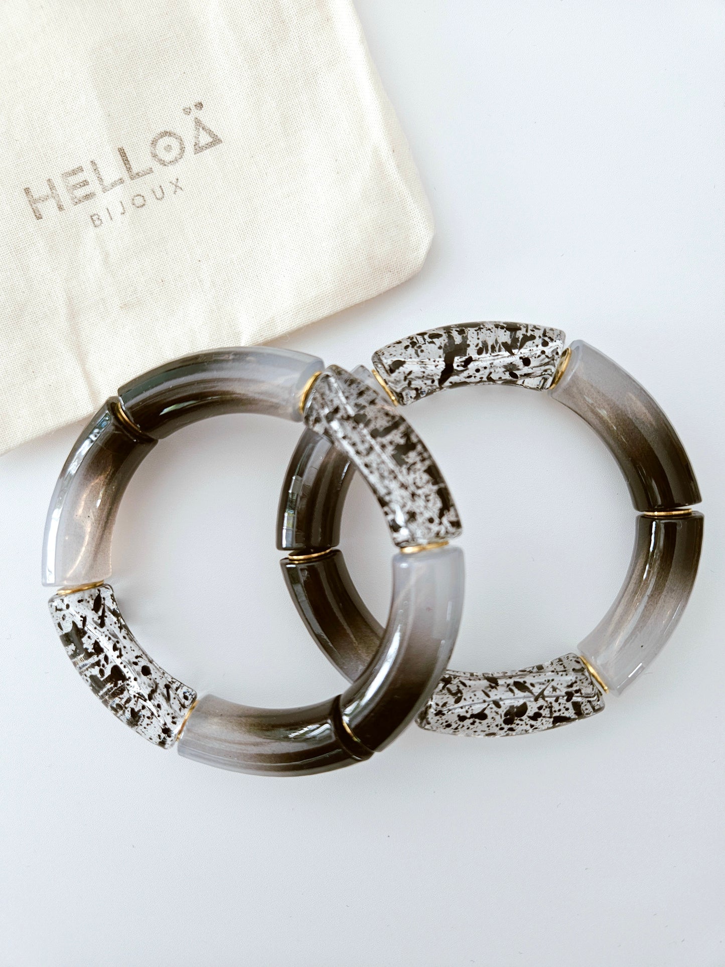 ANNA | Maxi Dégradé Noir et gris