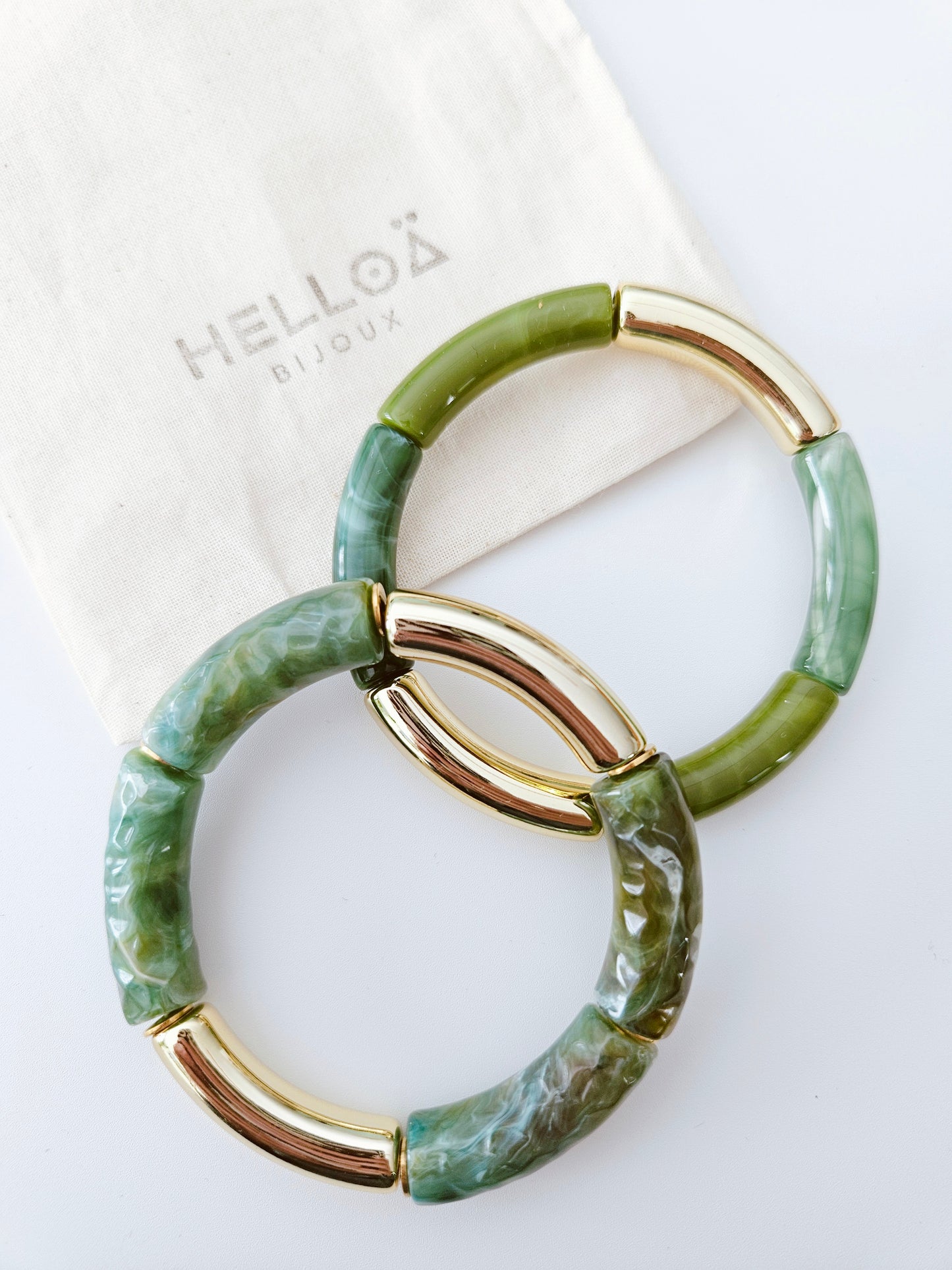 ANNA | Vert et doré