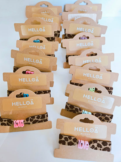 Bracelets rubans élastiques Graou Vibes