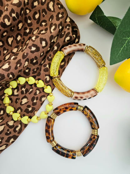 LOLA Trio | Léopard Jaune doré
