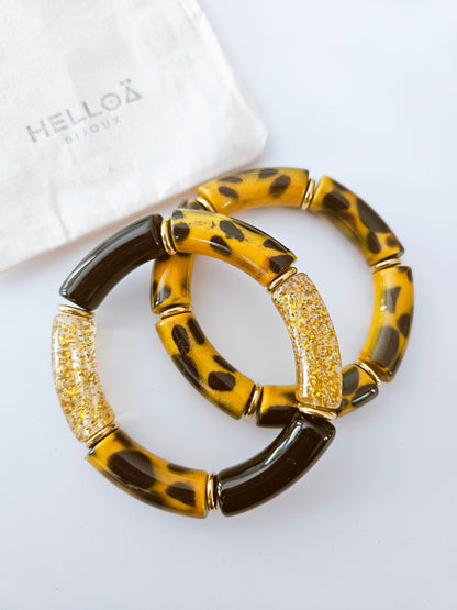 ANNA | Maxi imprimé Graou moutarde