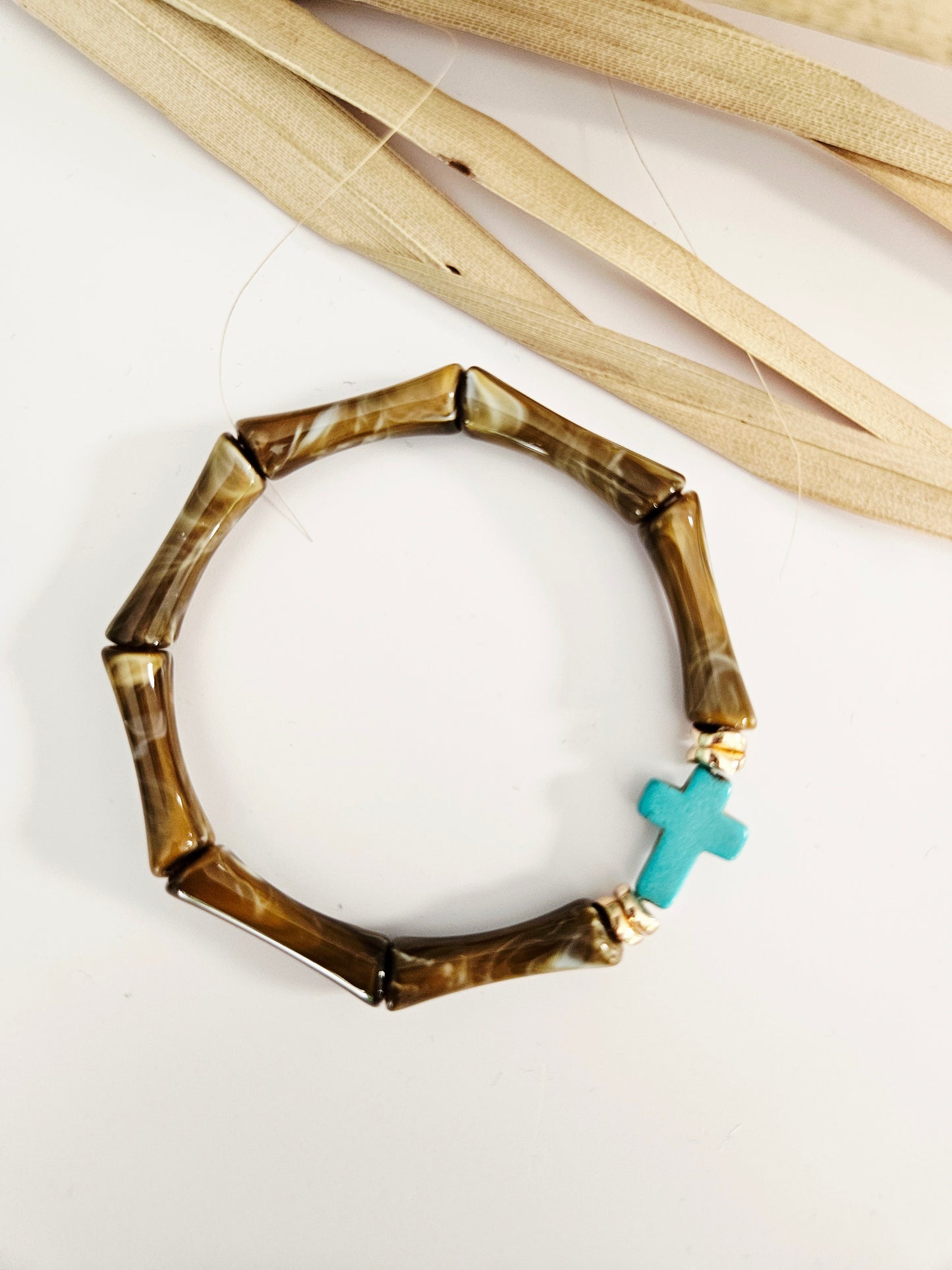 ALMA | Croix turquoise