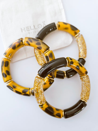 ANNA | Maxi imprimé Graou moutarde