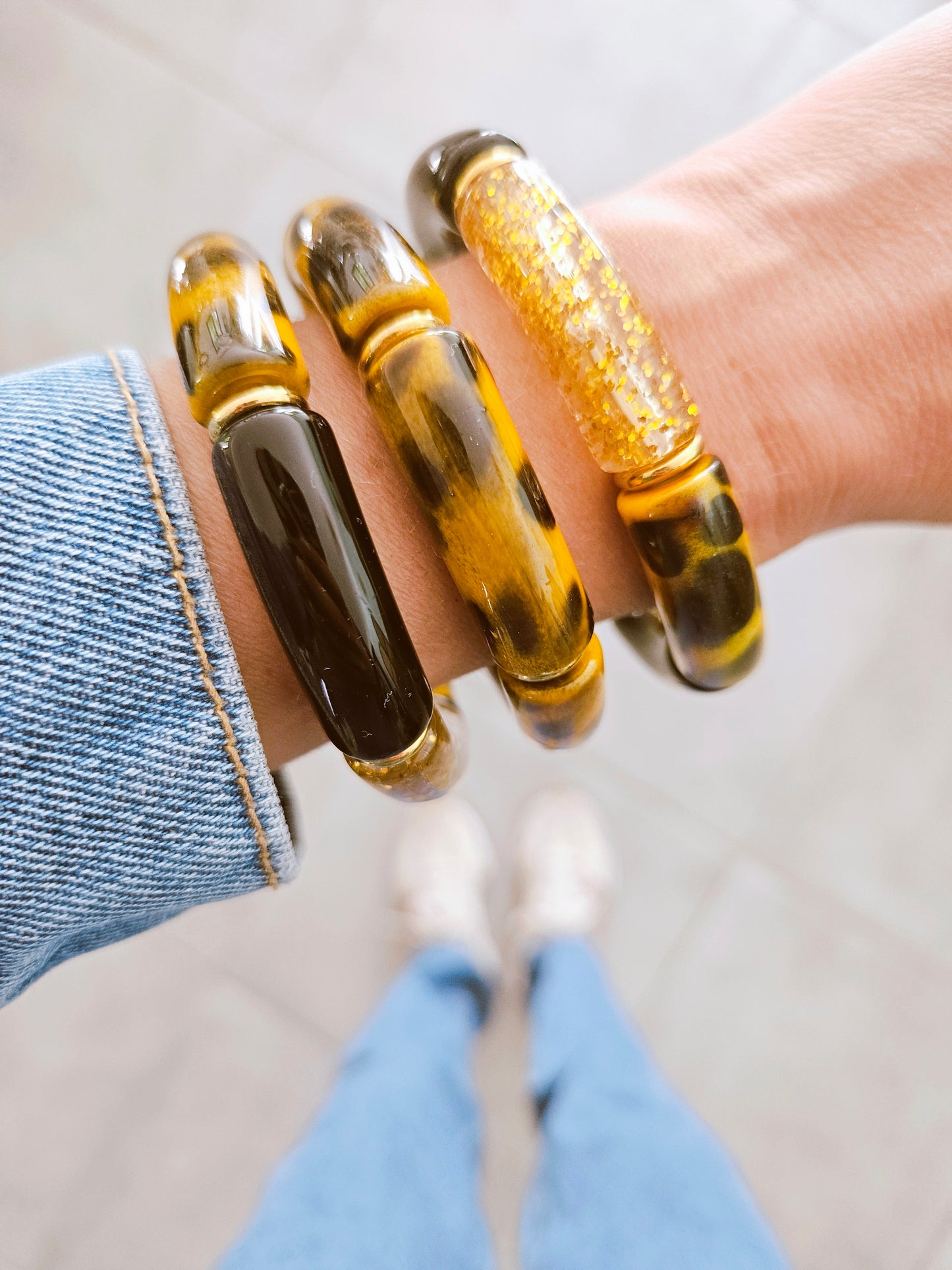 ANNA | Maxi imprimé Graou moutarde