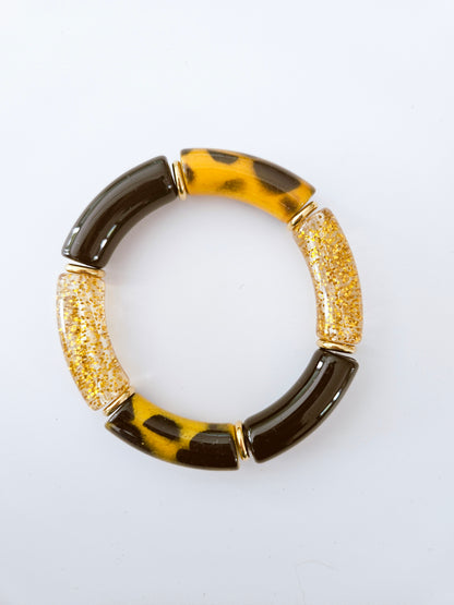 ANNA | Maxi imprimé Graou moutarde