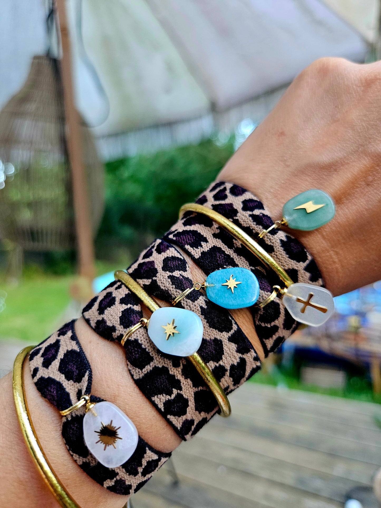 Bracelets rubans élastiques Graou Pampilles