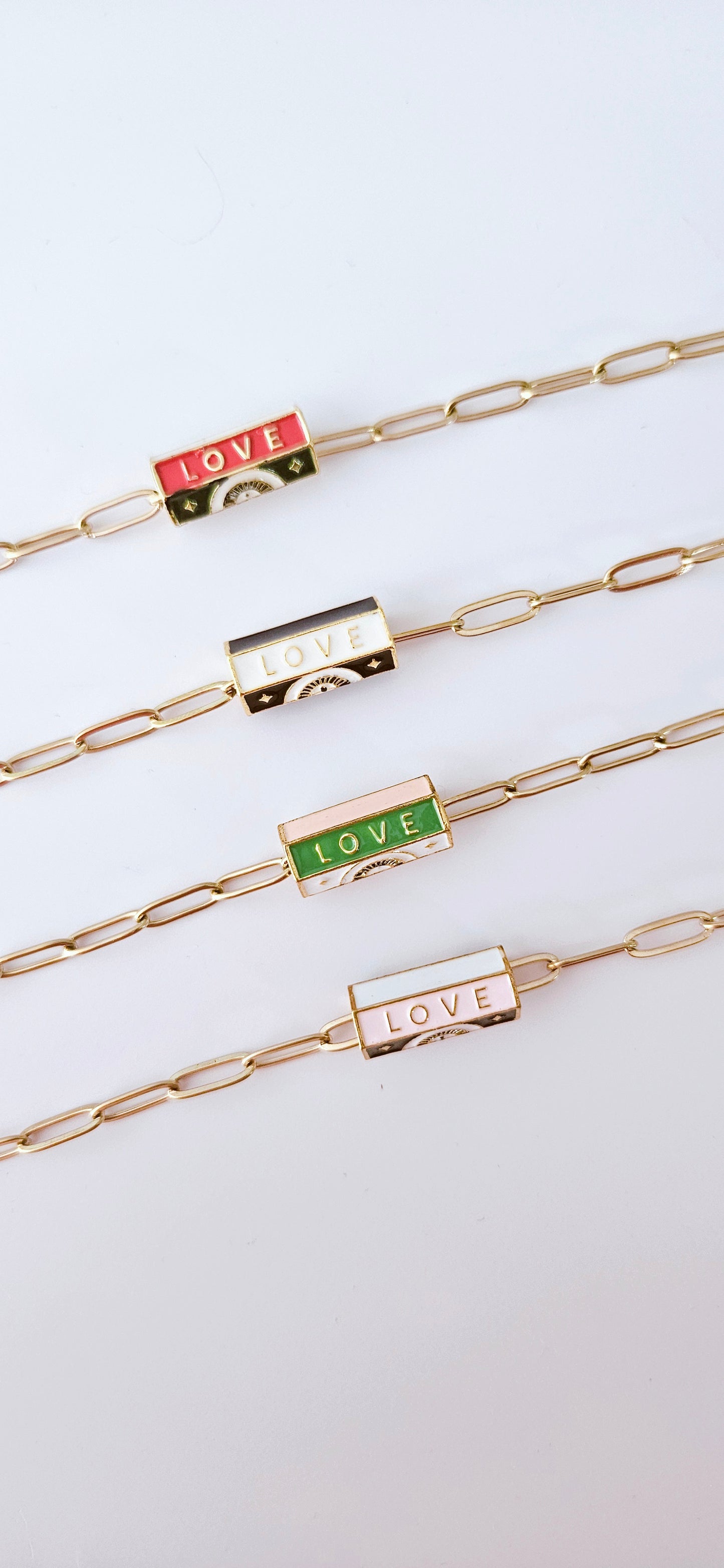 LENA | Collier acier LOVE 💚