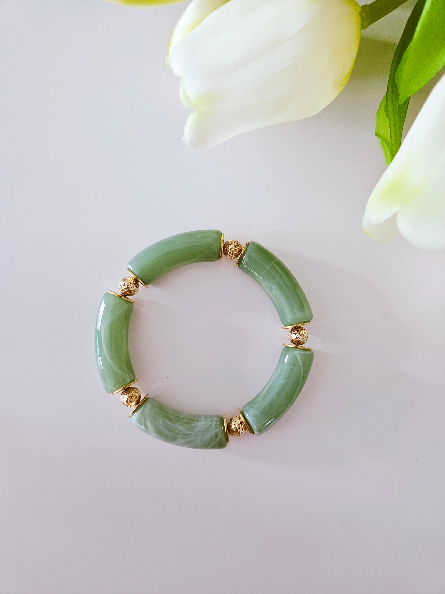 EVA | MAXI jonc Vert Beige