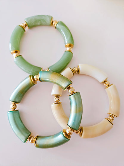 EVA | MAXI jonc Vert Beige