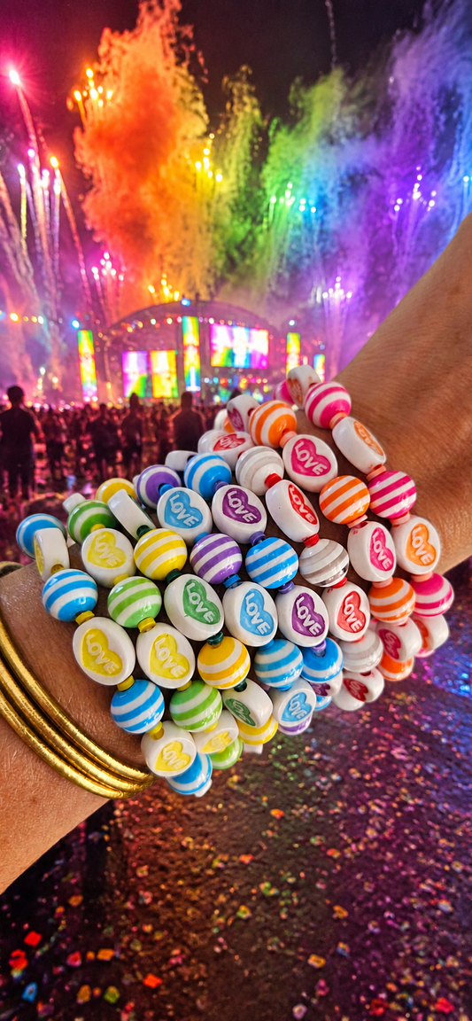 INDILA | Bracelet Love colorés